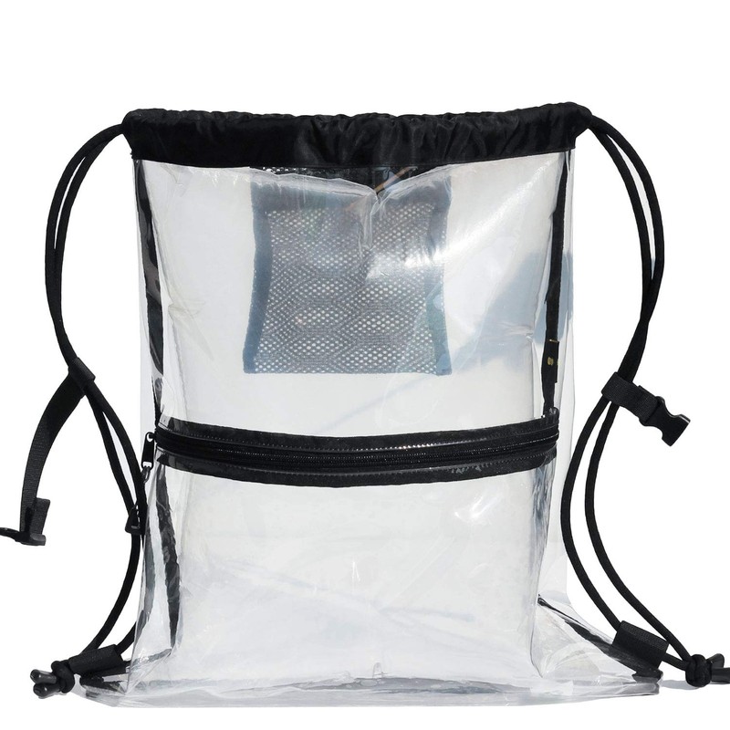 VAVAER Clear Drawstring Bag Gym Tote Bag for Stadium Yoga