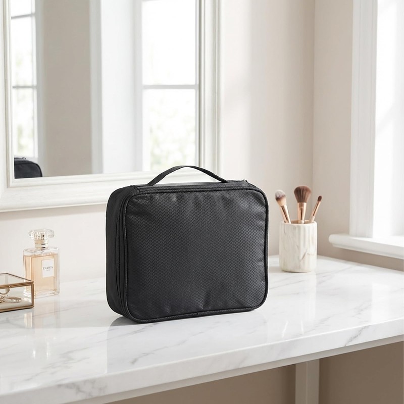 Waterproof Anti-Tarnish Travel Jewelry Organizer Case with Multiple Clear Zipper