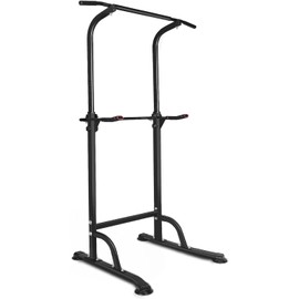 Sport Power Tower Workout Dip Station Pull Up, Height Adjustable for Home Gyms, Strength Training Fitness Equipment