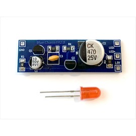 Blue Charm Beacons 1.5V LED Flashing Circuit Board, Blinking LED, 10 Months Flashing on Single AA Battery (not Included), Fake Alarm Light