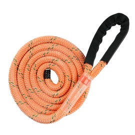Pelican Rope Arborist Dead Eye Sling Lanyard (5/8 inch) - Shock Absorbent, Composite Double Braid, High Tensile Strength, Tough Polyurethane Coating (18 Feet - Orange)