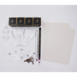 Kit Microblading Y Microshading Pigmentos Biomaser Estuche Plateado