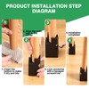 4Pcs Adjustable Furniture Risers 4In with Screw Clamp, Sturdy Desk