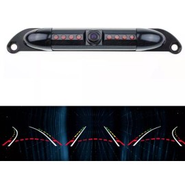 BLACK LICENSE PLATE CAMERA COLOR WITH NIGHT VISION COLOR REAR VIEW CAMERA W/ ACTIVE GUIDELINES FOR SONY  XAV-AX8100 XAVAX8100