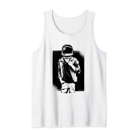Rockstar Astronaut Helmet Outer Space Dance Music DJ Club Tank Top