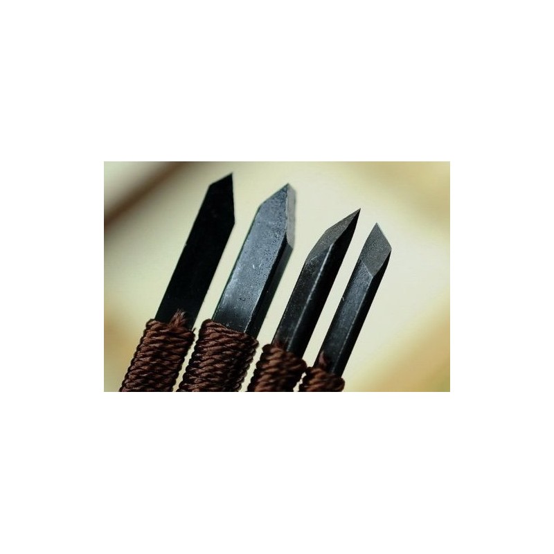 The 匠！ 石彫 専用 彫刻刀 篆刻刀 鉄筆 印刀 10本セット 印章