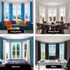 Meriville 1-Inch Diameter Bay Window Curtain Rod Set for Bayview