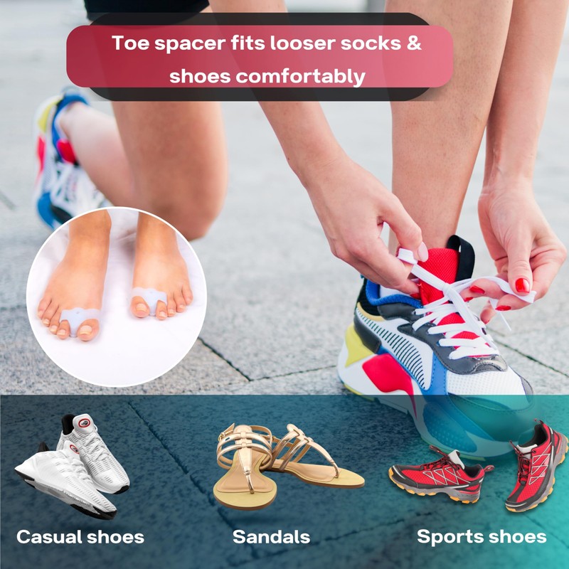 Wonder Care Silikon-Toe Separator für Feet Gel Pads Big Toe