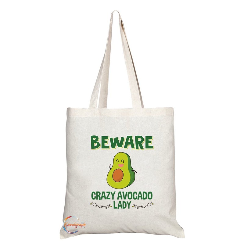 Coralgraph Inc TB299 Beware Crazy Avocado Lady Novelty Present Gift