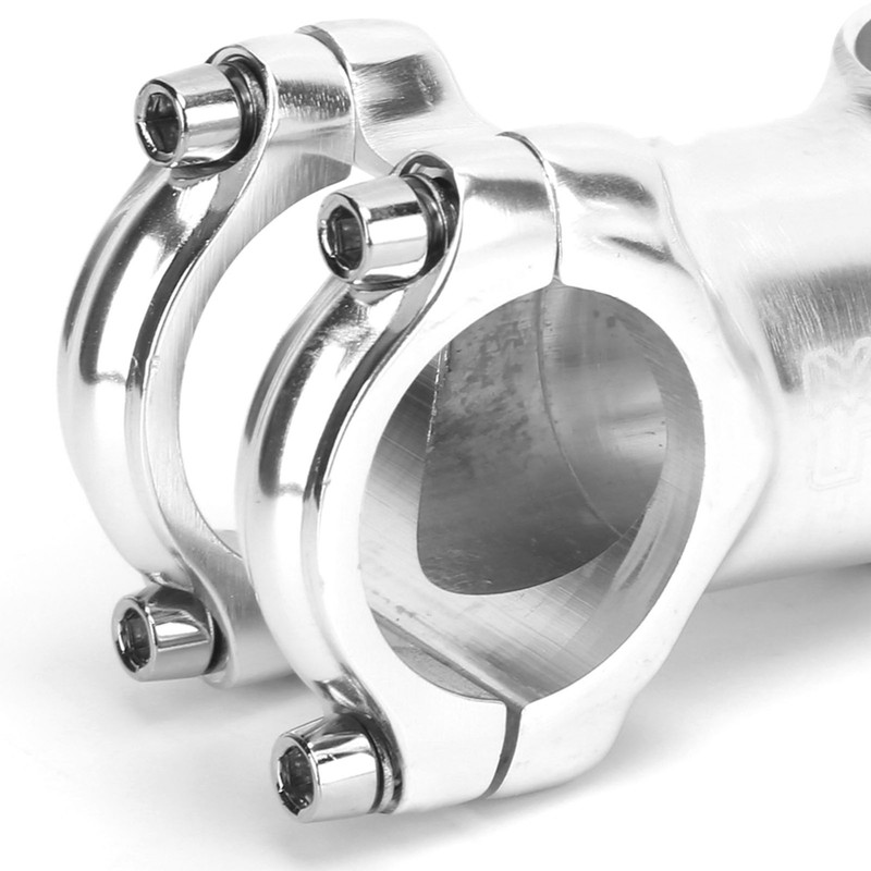 MEIJUN 31.8mm Bike Silver Stem Aluminum Alloy Bicycle Handlebar Stem