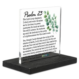 Christian Plaques With Bible Verses, Christian Scripture Decor Gifts for Friend Men Teen Women, Positive Christian Gifts, Christian Encouragement Gifts, Faith Keepsake Gifts Decorative Signs YT296