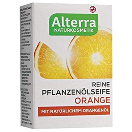 Pure Vegetable Oil Soap Orange with Natural Orange Oil, Natural Cosmetics, Vegan, Pack of 2 (2 x 100 g)