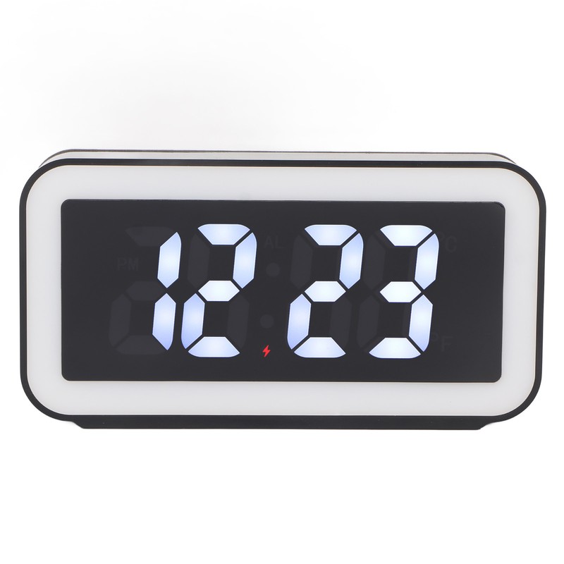 Wireless Charging Alarm Clock USB Reverse Charging LED Large Screen