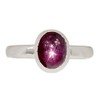 Xtremegems Natural Ruby Star - India 925 Sterling Silver Ring