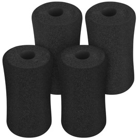 Foam Foot Pads Rollers,Gym Replacement Parts for Leg Pads Set- 4 Pcs Extension Weight Bench,Replacement Set of Rollers with Leg Extension for Weight Training Bench