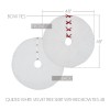 VHC Brands Quilted White Velvet Tree Skirt with Red Bow