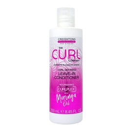 The Curl Company Intenely Moisturize Thirsty Perfect Defining Curls & Coils Leave-In Conditioner, Professionally Formulated with Curplex & Nourishing Moringa Oil, Clear White, 250ml