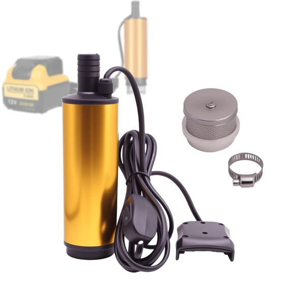 12v Water Pump Electric Diesel Pump with Battery Adapter Compatible