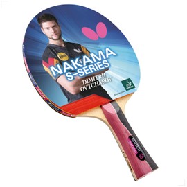 Butterfly Nakama S5 Table Tennis Racket | Carbon Fiber Speed with High Control | Includes 2 Free 40mm Ping Pong Balls | Recommended for Advanced Level Ping Pong Play