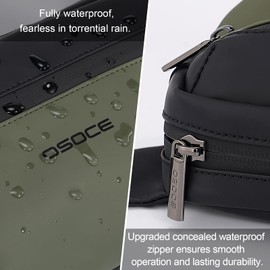 OSOCE Sling Bag mit RFID Schutz, Anti Diebstahl Bauchtasche Umhängetasche Schultertasche Crossbody Bag für Herren Damen