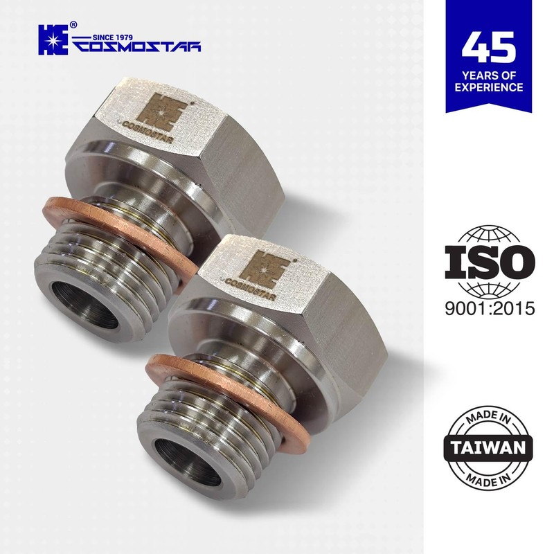 Cosmostar Stainless Steel Oil Pressure Sensor Adapter – M16-1.5 Male