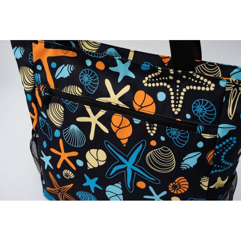 Solance Large Shopping Tote Bag Shoulder Gym Beach Travel Bag