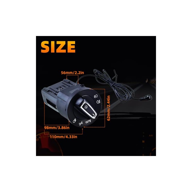 Automatic Headlight Switch, Light Sensor Module Headlight Button Module with