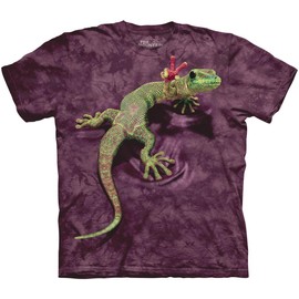 The Mountain Men's Peace Out Gecko T-Shirt, Maroon, Large