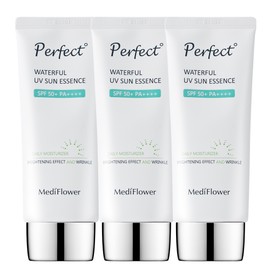 Mediflower Perfect Waterful UV Sun Essence SPF 50+ PA++++ 50ml, 3 units / 메디플라워 퍼펙트 워터풀 유브이 선에센스 SPF 50+ PA++++ 50ml, 3개