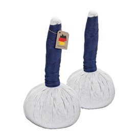 MASSAGE-EXPERT Herb Stamp Variety Large [2 Pieces Each 90 Gram], Effective Organic Herbs, Firm & Grip, Gentle on the Skin, Made in Germany