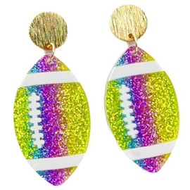 Acrylic Basketball Earring Football Baseball Volleyball Dangle Drop Earring for Team Sports Lover Jewelry-shine