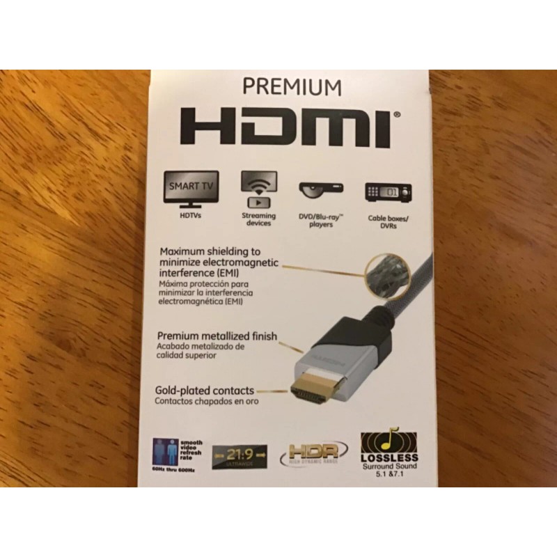 GE premium high speed hdmi cable 4k