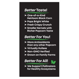 Black Jewell Gourmet Popcorn Kernels, Original Black, 15 Ounces (Pack of 2)