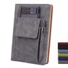 Refillable Lined Leather Journal Notebook, A5 Size Hardcover Journal Notebook