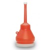 Funnel King 32105-7 1-Pint Double Capped Funnel - Orange (9"