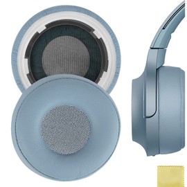 Geekria QuickFit Protein Leather Replacement Ear Pads for Sony WH-H800 Headphones Ear Cushions, Headset Earpads, Ear Cups Repair Parts (Mint Green)