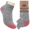 Running Alpaca Socks Aloe Infused (Light Grey/Pink Mauve, Small/Medium)