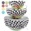 Juego de 3 fundas de tela de algodón reutilizables hechas