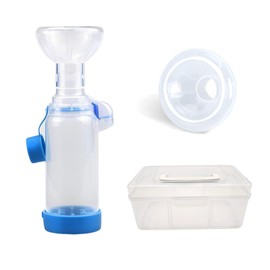 CINOCA Handheld Inhaler Spacer for Pets, Dog Inhaler Spacer, Cat Asthma Inhaler, Includes 2 Masks for Dogs and Cats, Portable with Travel Case