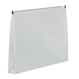 JAM PAPER Plastic Envelopes with Zip Closure - Legal Booklet - 9 1/2 x 15 1/2 - Clear - 12/Pack