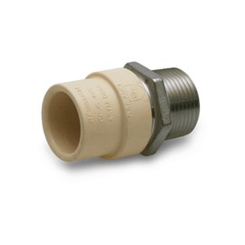 Supply Giant TTDQN400 Male x CPVC Adapter Transition Pipe Fitting Durable Over Molded One-Piece Design 2 in. Lead Free Stainless Steel, 2 in