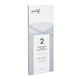 Motif Medical Stage 2 Protect C-Section Scar Strips - 3-Step Scar Care Wound Dressing to Heal, Protect & Restore - Scar Patches for Surgical Scars - Scar Tape Bandage for Postpartum Care (Pack of 5)