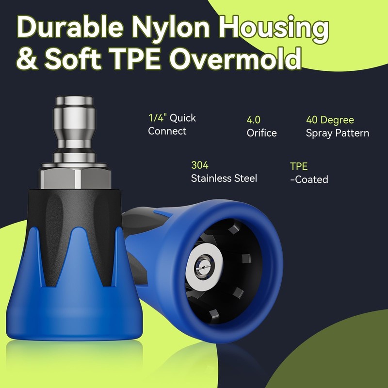 Foam Cannon Dual Connector Accessory, Pressure Washer Double Tip Attachment