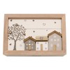 Sifcon Wooden House Design Tea Bag Box