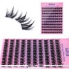 Sultrya Lash Clusters DIY Eyelash Extensions Spiky Cluster 100pcs C