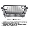 Freezer Basket Stackable Open Front Wire Storage Bin with Foldable