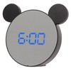 Mirror Alarm Clock 2 Level Brightness Adjustment Ear Design LED