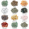 LE SKY natural stone pendants round waterdrop shape healing mixed