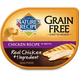 Nature's Recipe Wet Dog Food Grain-Free Chicken Recipe in Broth, 2.75 oz trays (24 in a case)