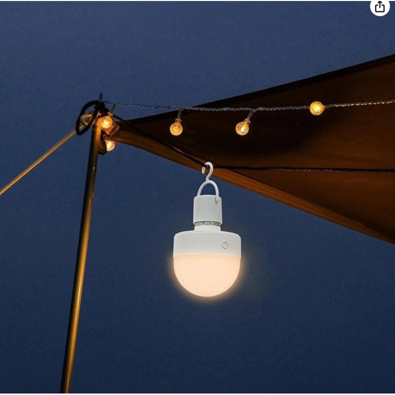 Kolhgnse 3-Color Changing Bulb, Rechargeable Light Bulb with Remote Control